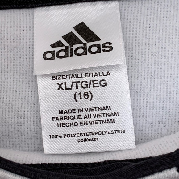 Adidas girls thin hoody size XL (16) BNWT - Picture 4 of 6